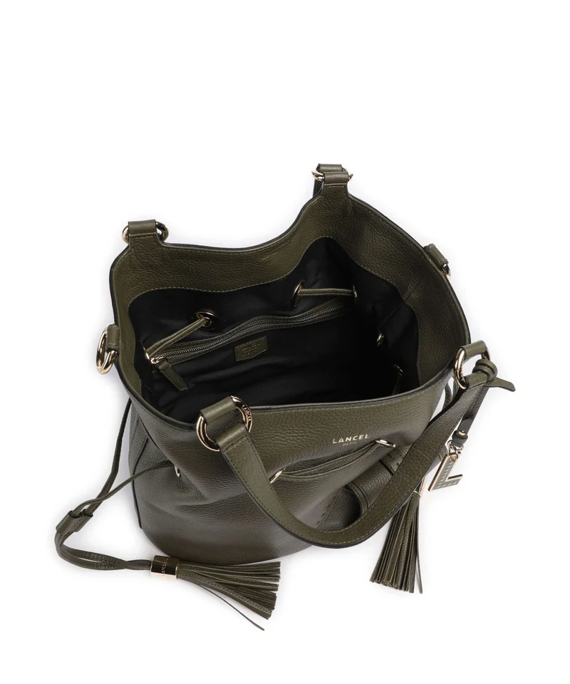 Lancel Premier Flirt M Sac seau dark khaki