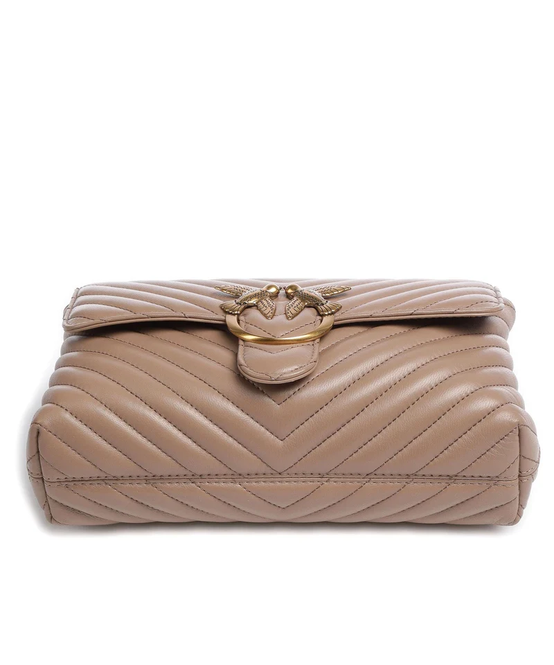 Pinko Love Lady Puff Classic Sac à main biscotto zenzero/antique gold
