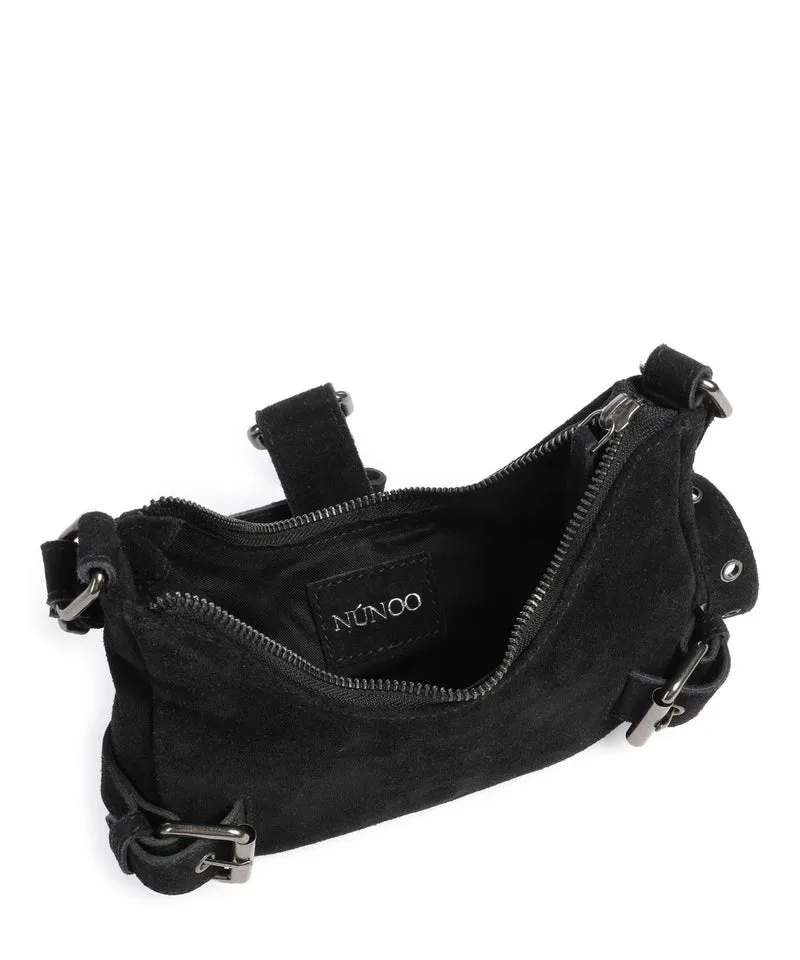 Núnoo Suede Palma Sac porté épaule black