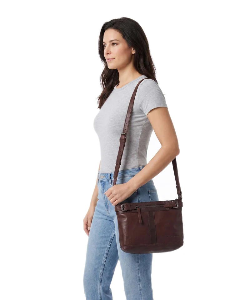 Spikes & Sparrow Bronco Sac bandoulière dark brown