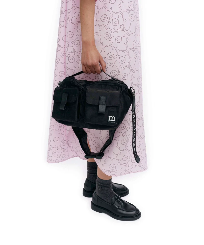 Marimekko Unikko M Sac bandoulière black