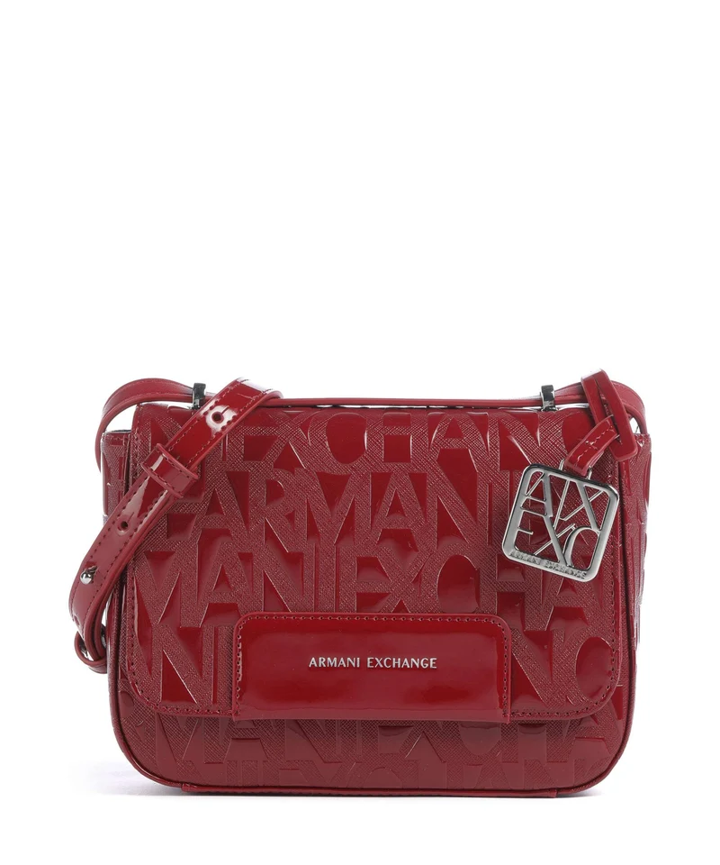 Armani Exchange Liz Patent Sac bandoulière red dahlia