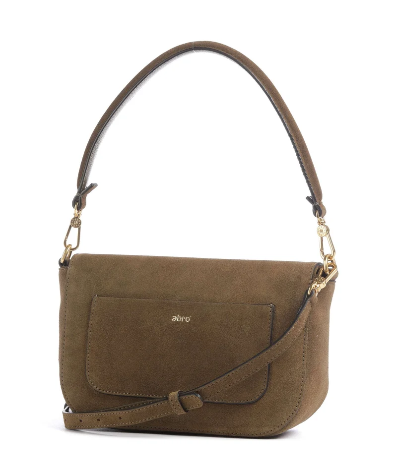Abro Suede Camilla Sac porté épaule military