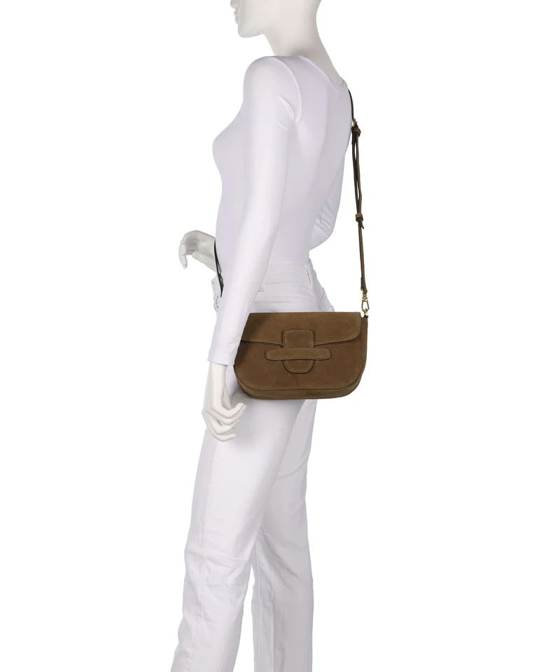 Abro Suede Camilla Sac porté épaule military