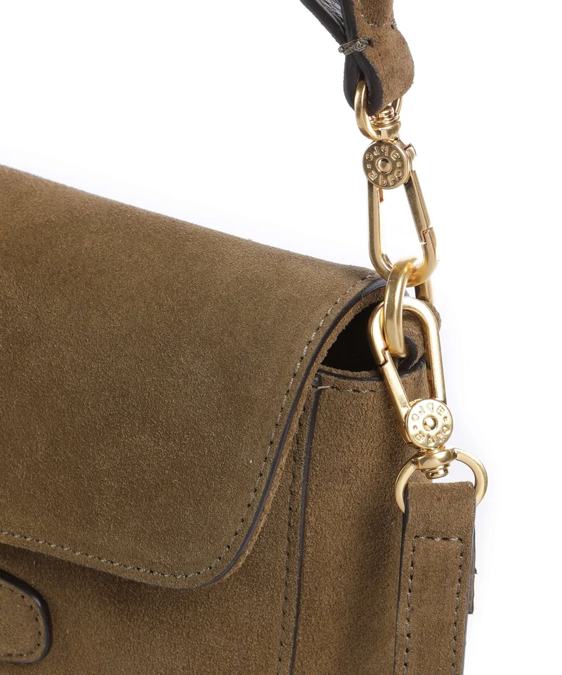 Abro Suede Camilla Sac porté épaule military