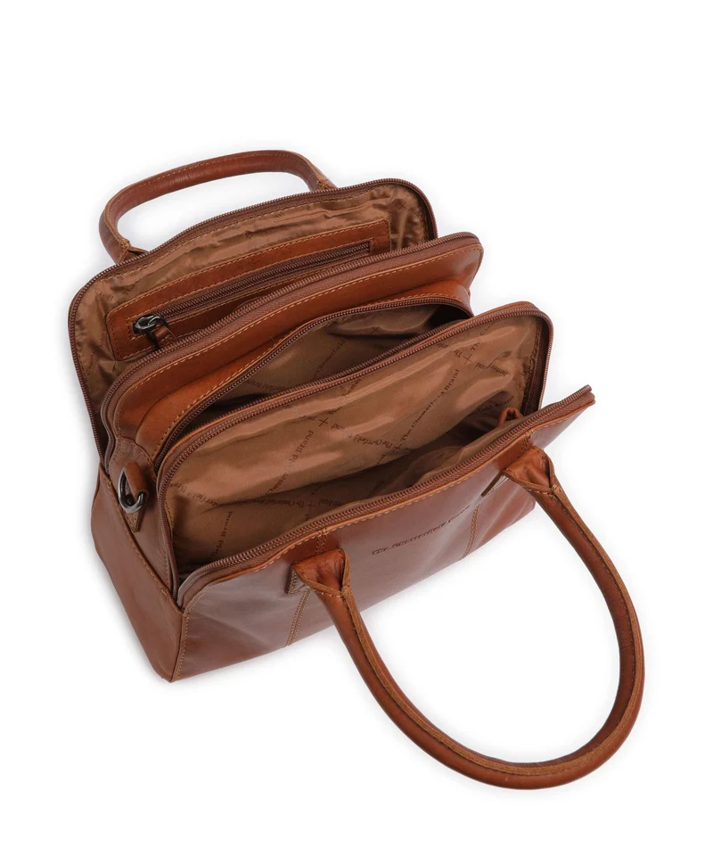The Chesterfield Brand Wax Pull Up Cow Ezra Sac à main cognac