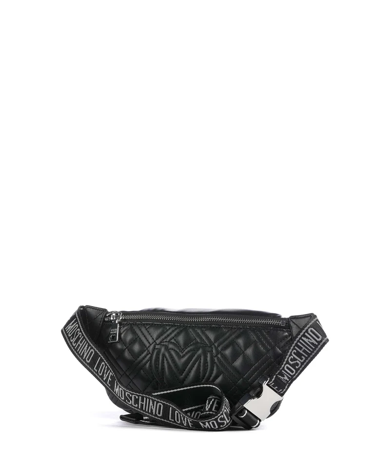 Love Moschino Quilted Sac banane black