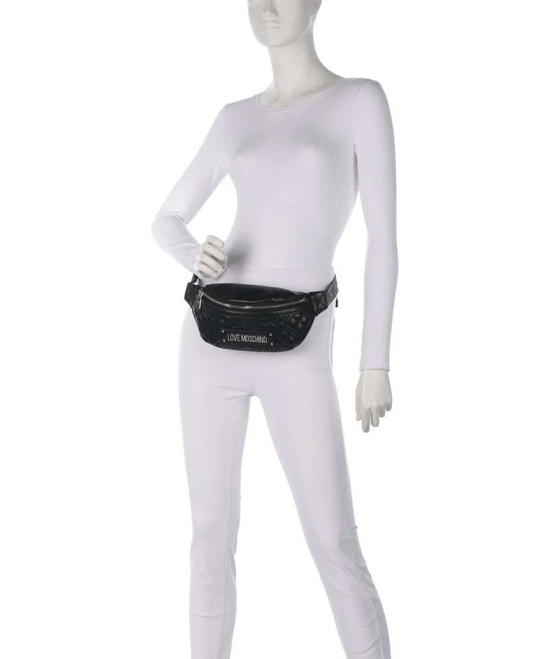 Love Moschino Quilted Sac banane black