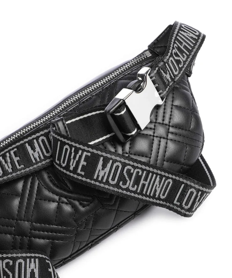 Love Moschino Quilted Sac banane black