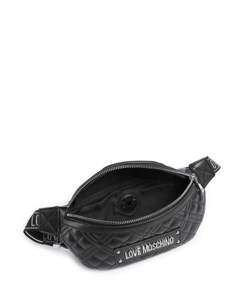 Love Moschino Quilted Sac banane black