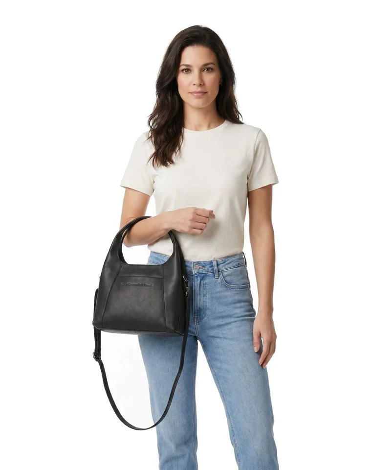 The Chesterfield Brand Wax Pull Up Cow Lunera Sac à main black