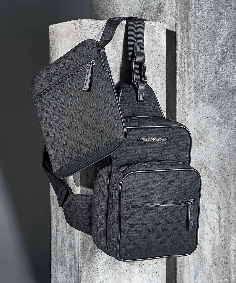 Emporio Armani Omnia Jacquard Sac sling black