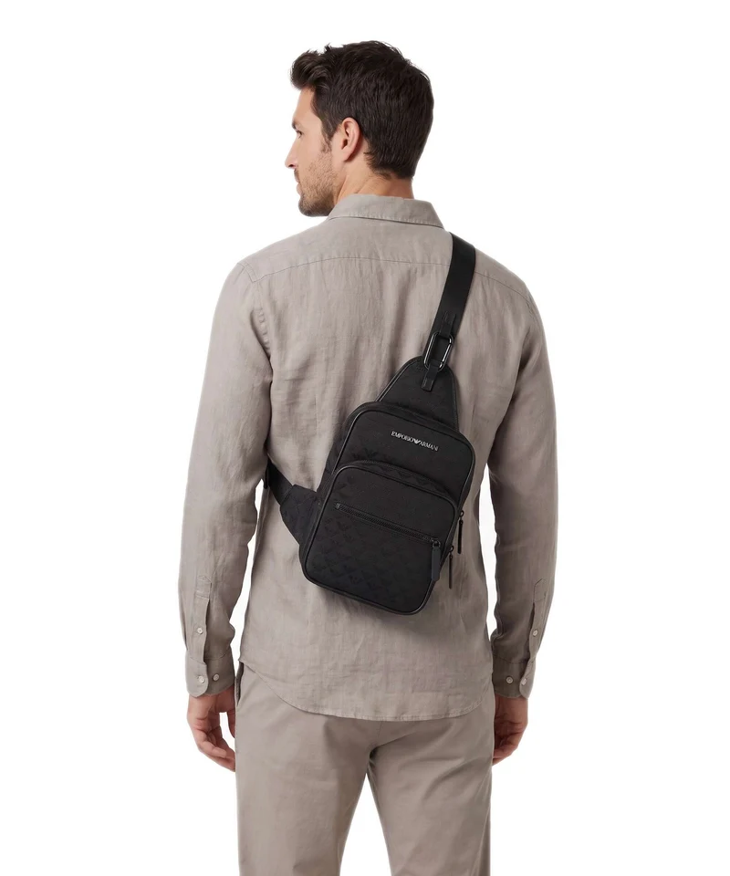 Emporio Armani Omnia Jacquard Sac sling black