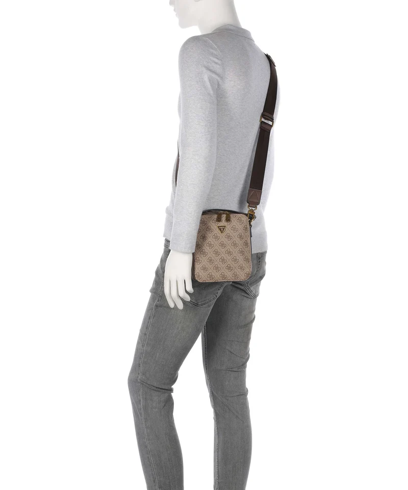 Guess Torino 4G Sac bandoulière beige/brown