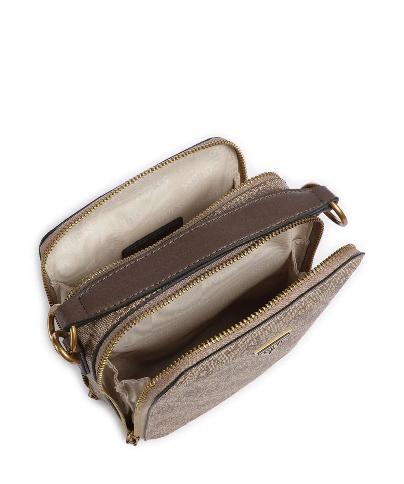 Guess Torino 4G Sac bandoulière beige/brown