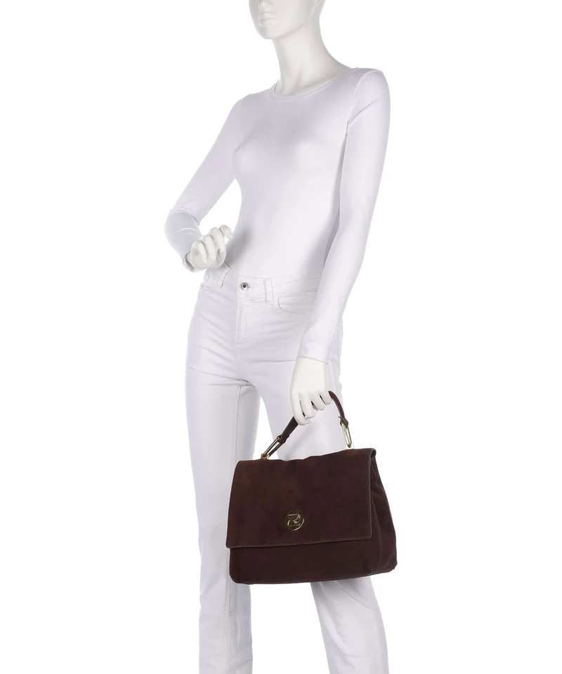 Coccinelle Liya Suede Sac à main brunette