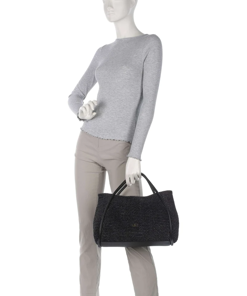 Abro Maglia Raffia Willow Sac à main black/gold