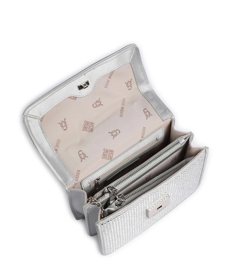 Steve Madden BZENO Sac porté épaule silver