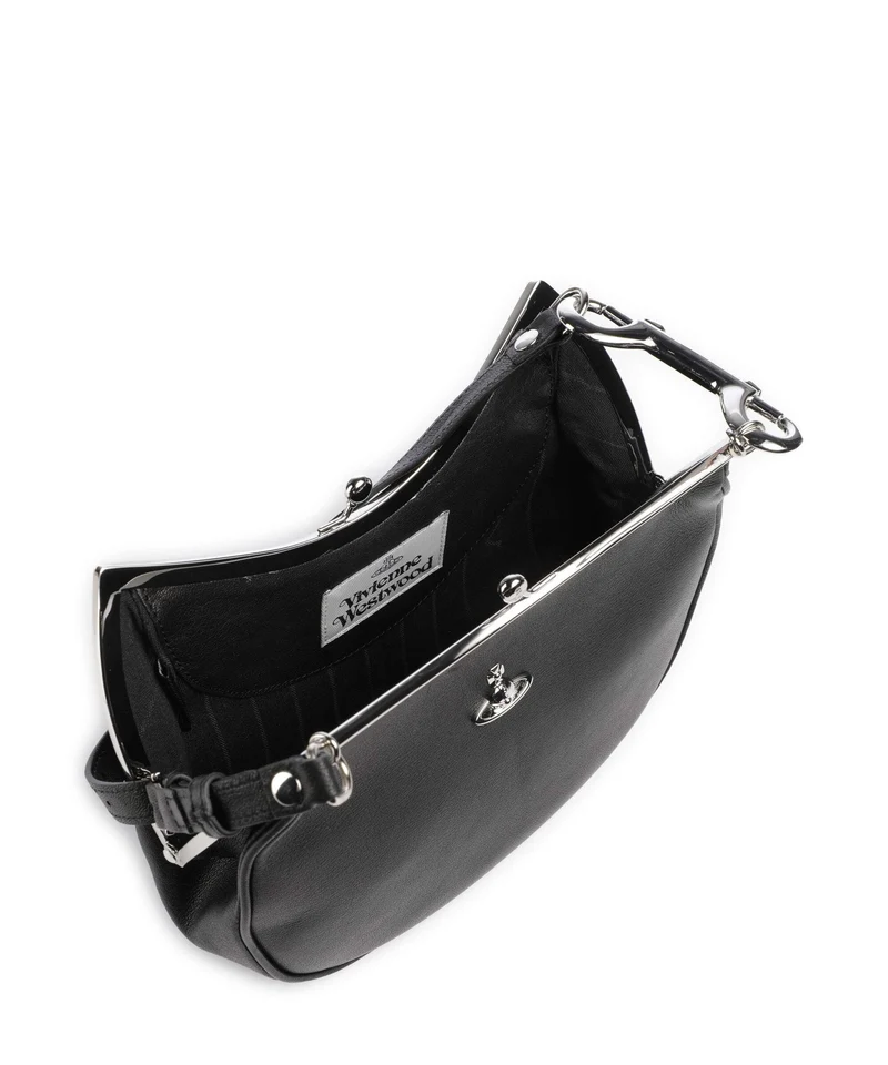 Vivienne Westwood Charm Frame Supple Sac porté épaule black