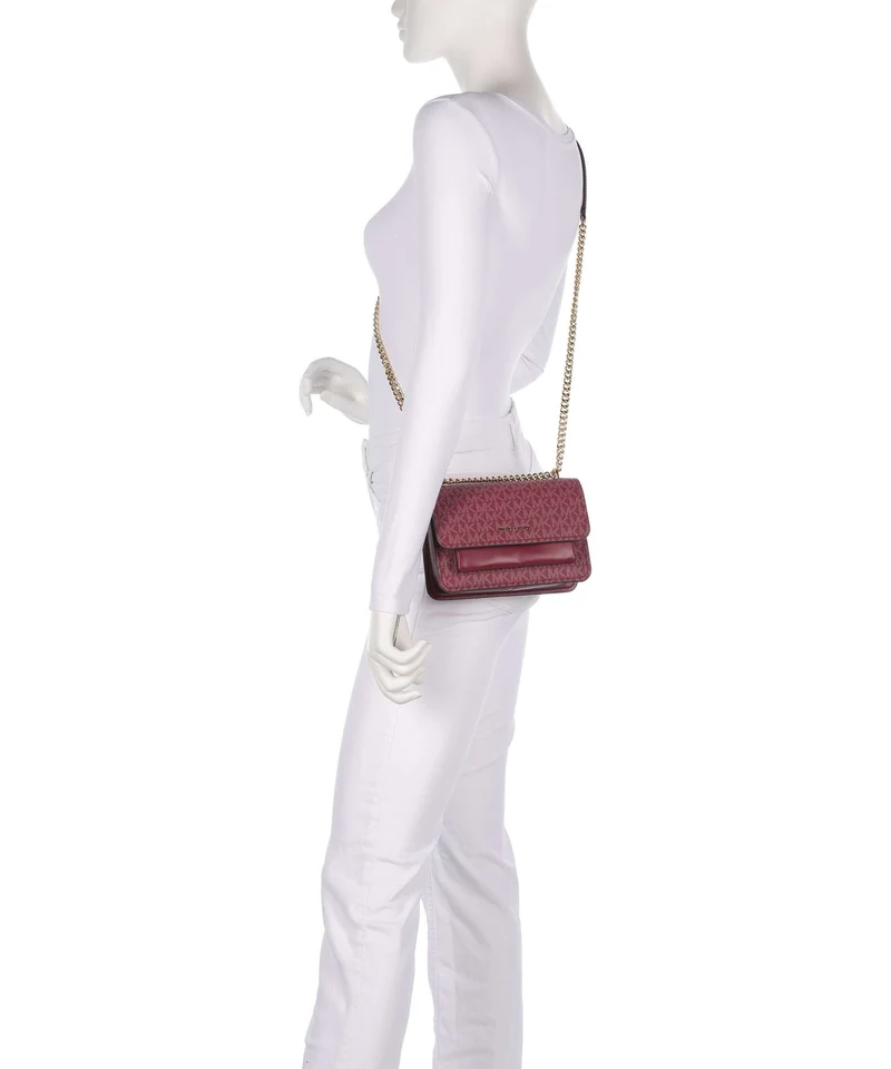 Michael Kors Claire Small Sac porté épaule mulberry