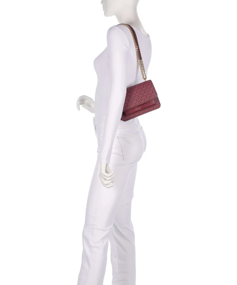 Michael Kors Claire Small Sac porté épaule mulberry