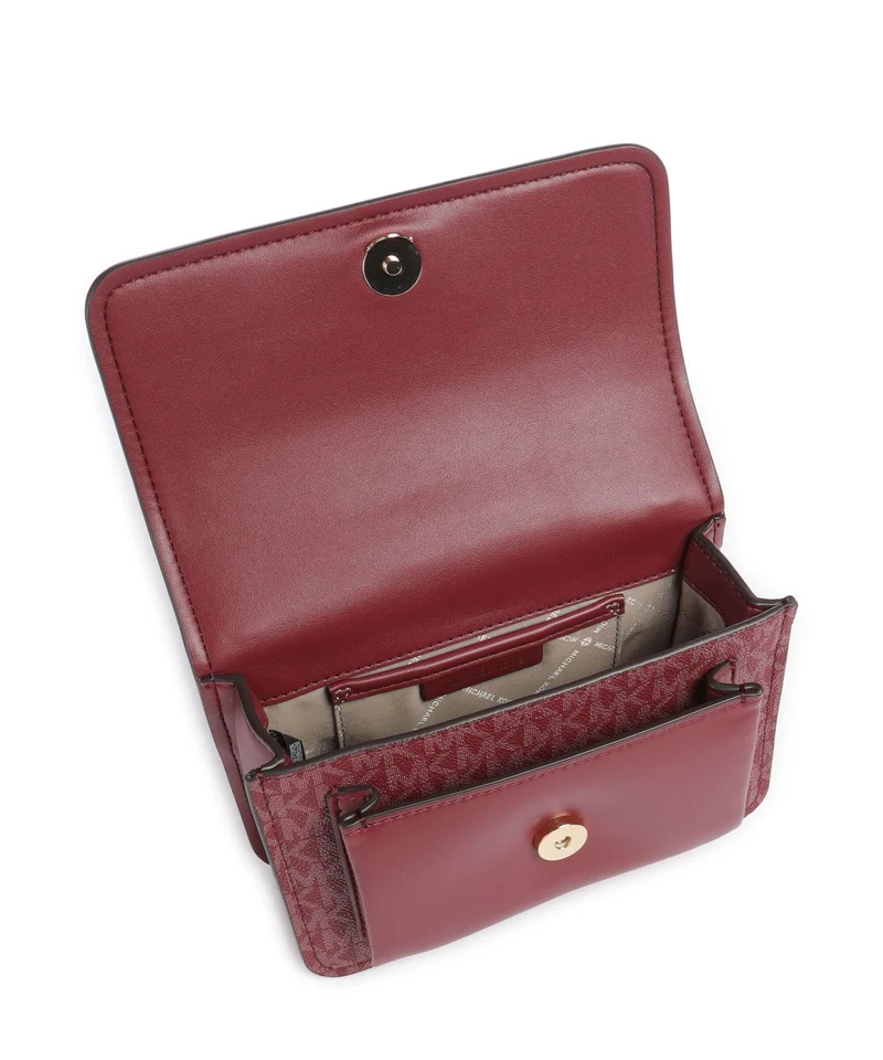 Michael Kors Claire Small Sac porté épaule mulberry