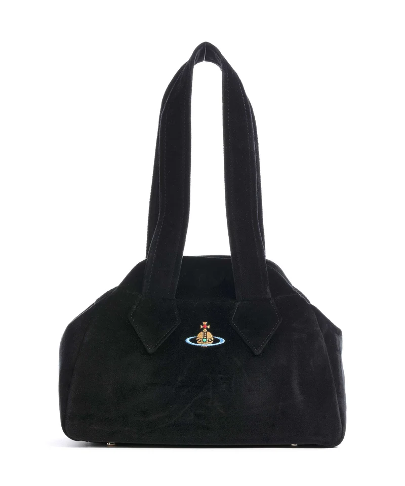 Vivienne Westwood Archive Velvet Medium Sac à main black