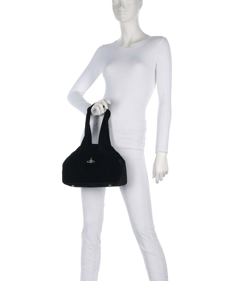 Vivienne Westwood Archive Velvet Medium Sac à main black