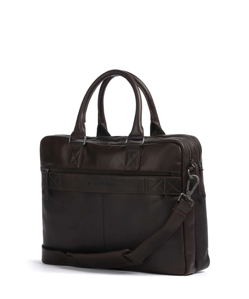 The Chesterfield Brand Wax Pull Up Cow Fabian Porte-document brown