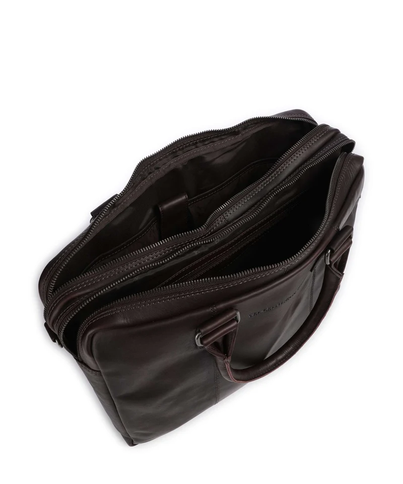 The Chesterfield Brand Wax Pull Up Cow Fabian Porte-document brown