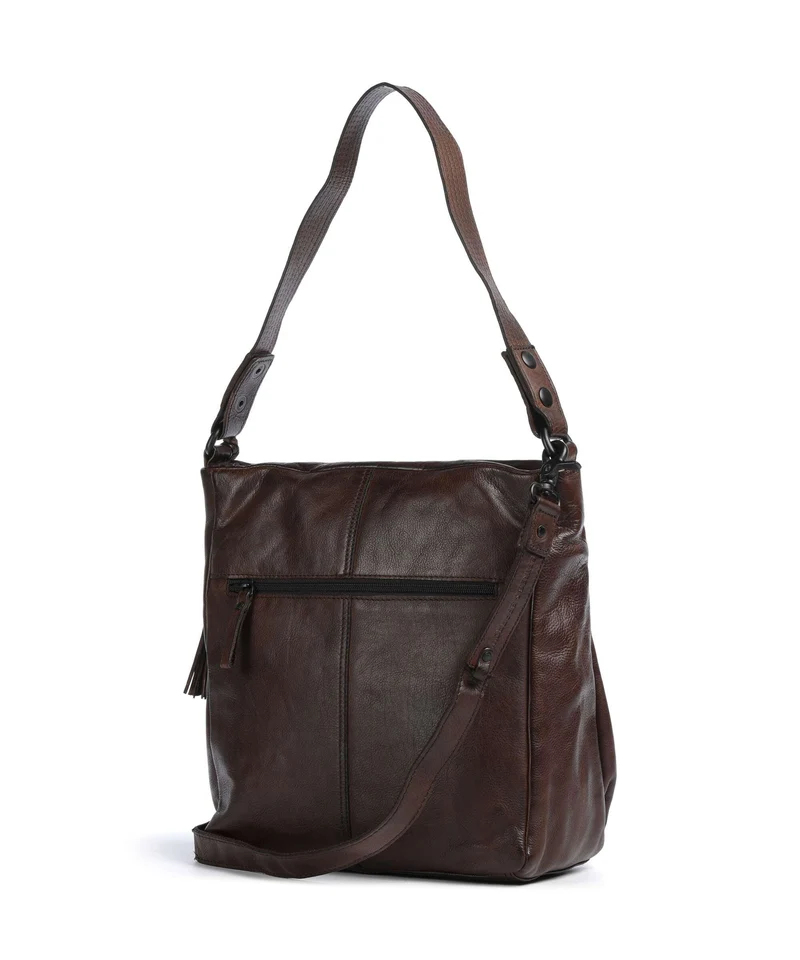 Spikes & Sparrow Apache Saar Sac porté épaule dark brown