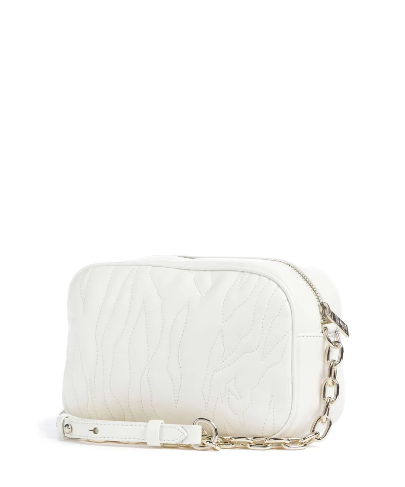 Just Cavalli Quilted Zebra Sac bandoulière white