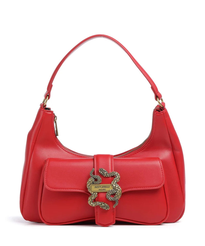 Just Cavalli Iconic Snakes Sac porté épaule tango red
