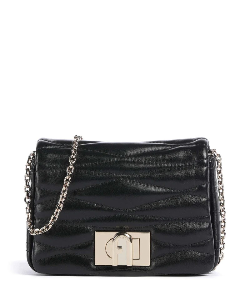 Furla 1927 Mini Soft Sac bandoulière nero