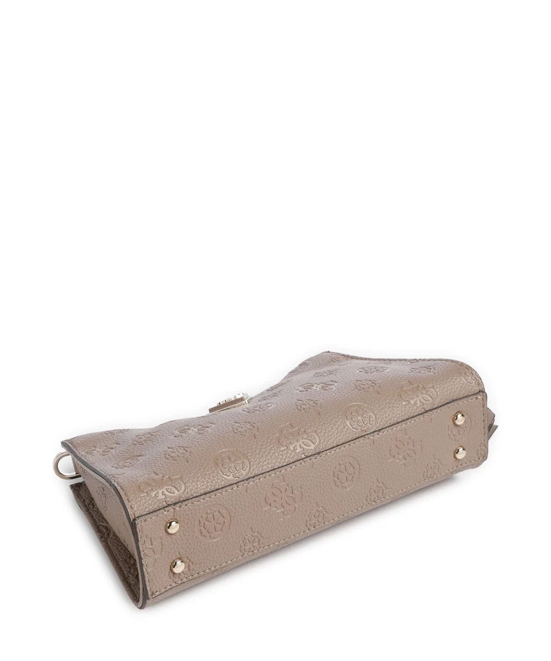 Guess Cresidia Sac porté épaule dark taupe logo