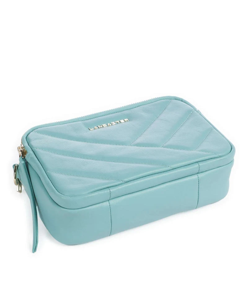 Lancaster Soft Matelassé Sac bandoulière lagon