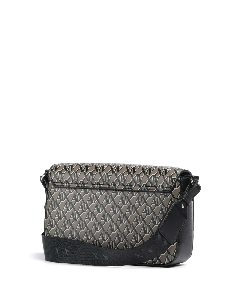 Armani Exchange Wave Monogram Sac bandoulière brown bass/black