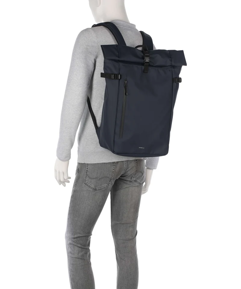 Sandqvist Stream L Sac à dos roll-top navy