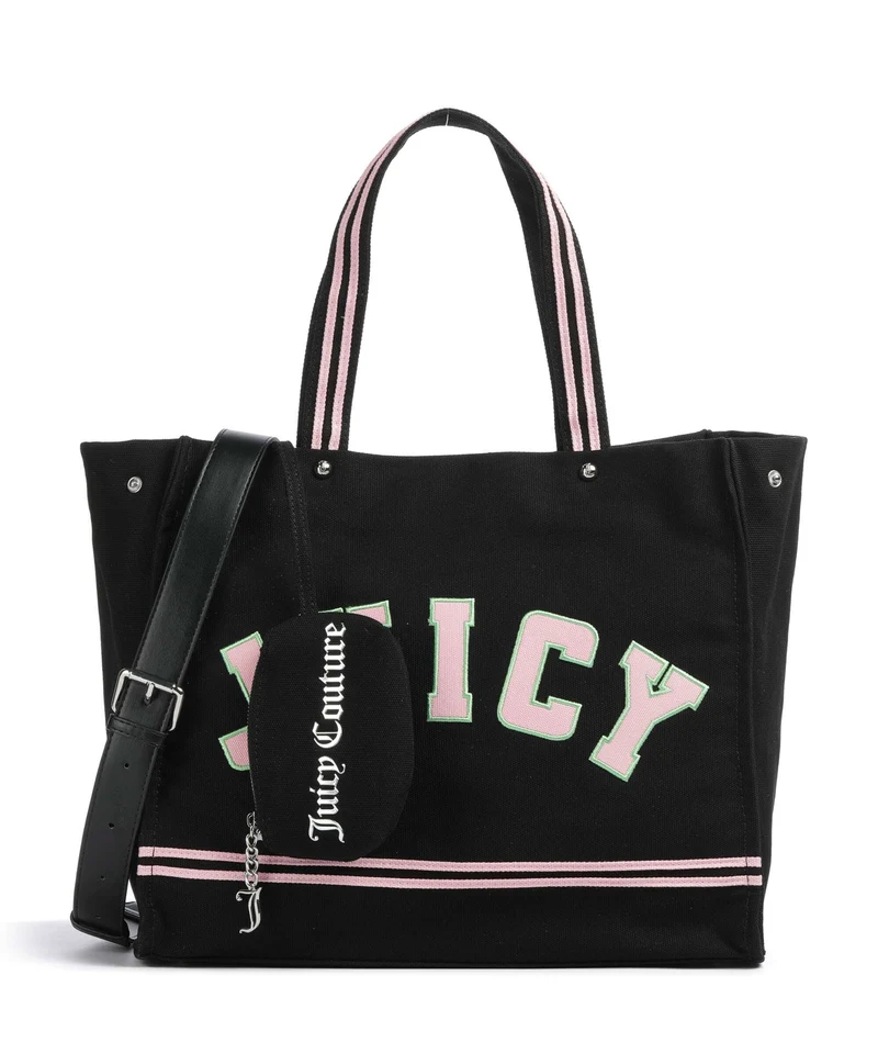 Juicy Couture Iris Patch Canvas L Cabas black/juicy pink