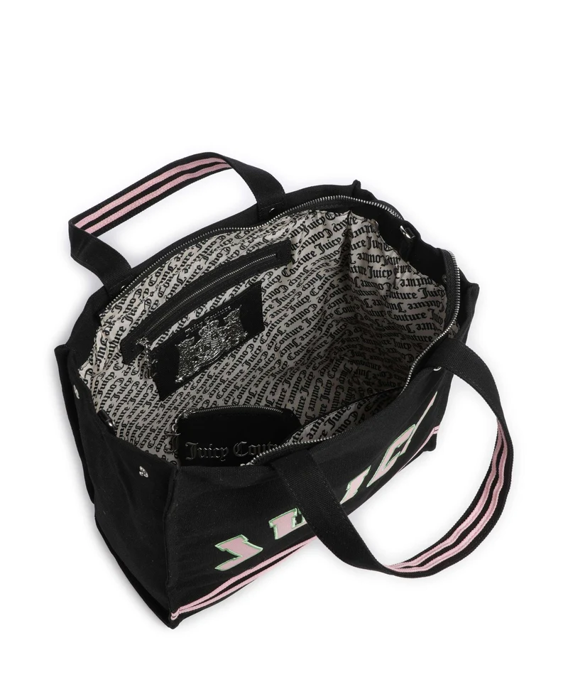 Juicy Couture Iris Patch Canvas L Cabas black/juicy pink