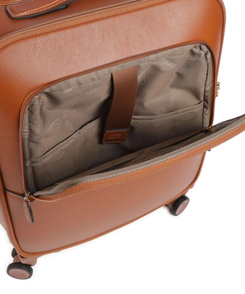 Brics Life Pelle Valise 4 roues leder