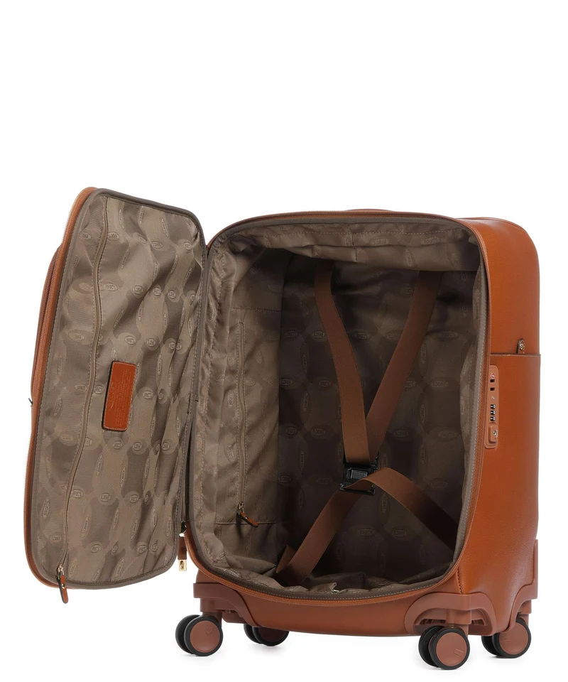 Brics Life Pelle Valise 4 roues leder