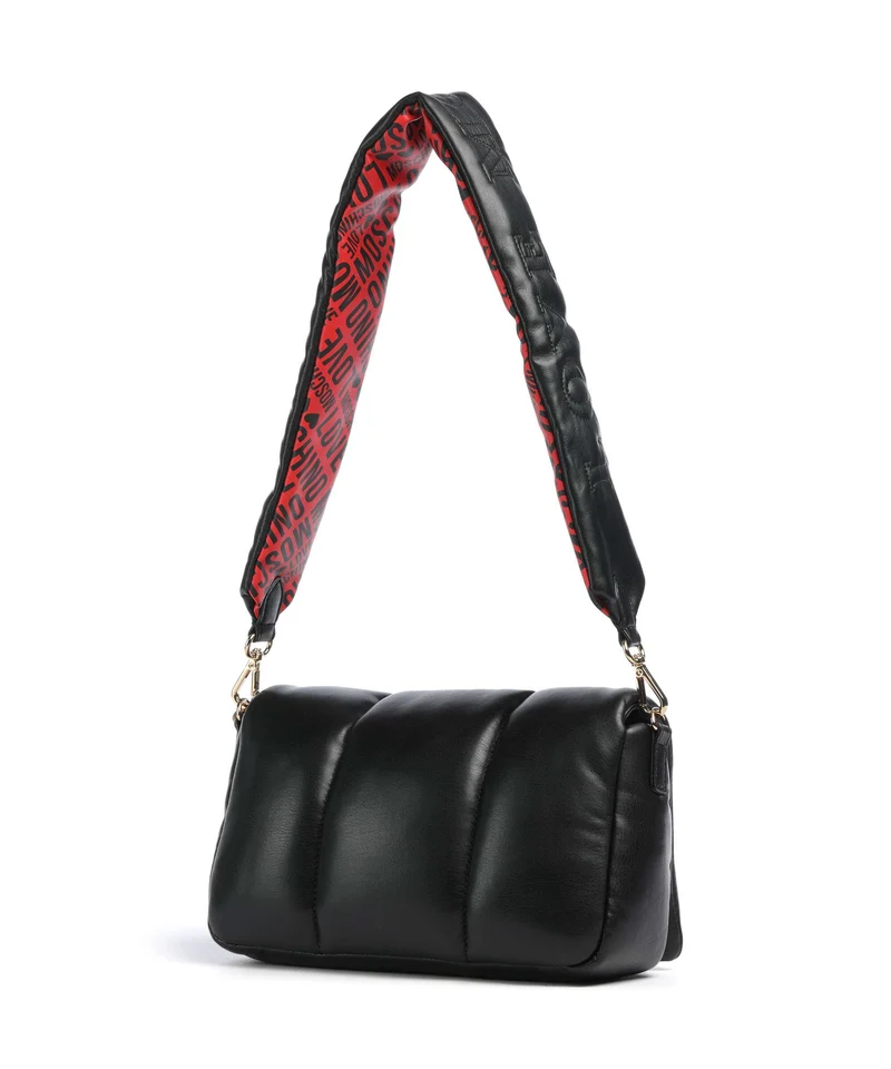 Love Moschino Puffy Sac porté épaule black/red