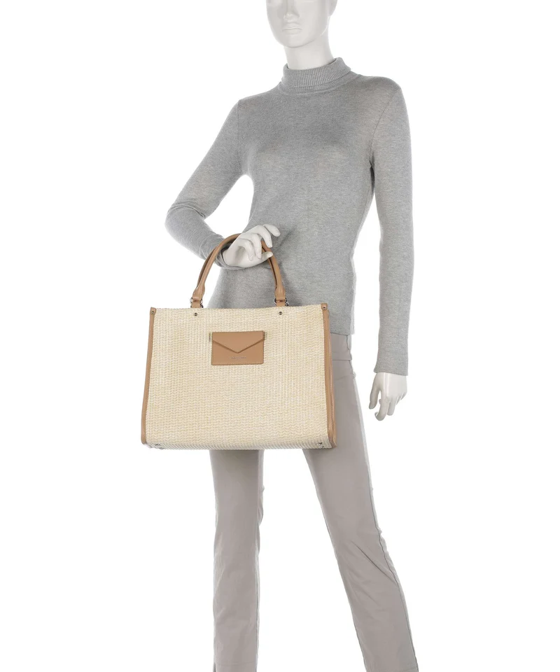 Lancaster Actual Osier Mini Sac à main beige