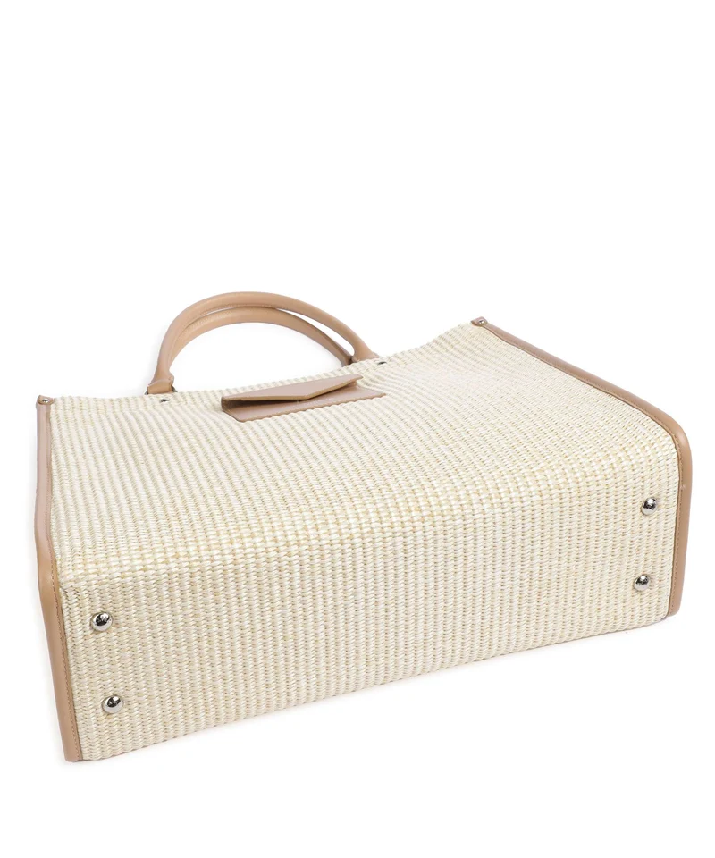 Lancaster Actual Osier Mini Sac à main beige