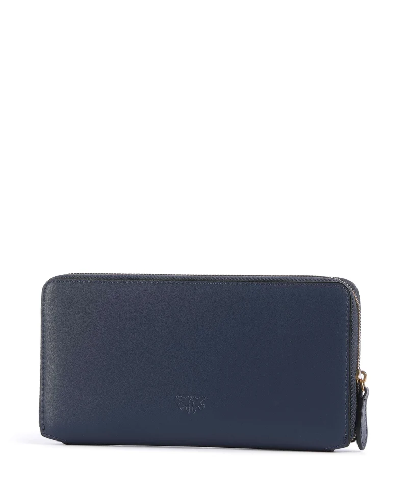Pinko Ryder Portefeuille blu indaco ombroso/antique gold