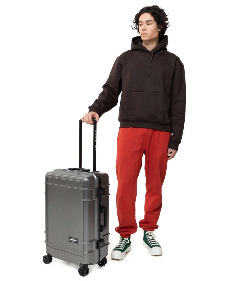 Eastpak Resist'R Case Valise 4 roues brushed metal