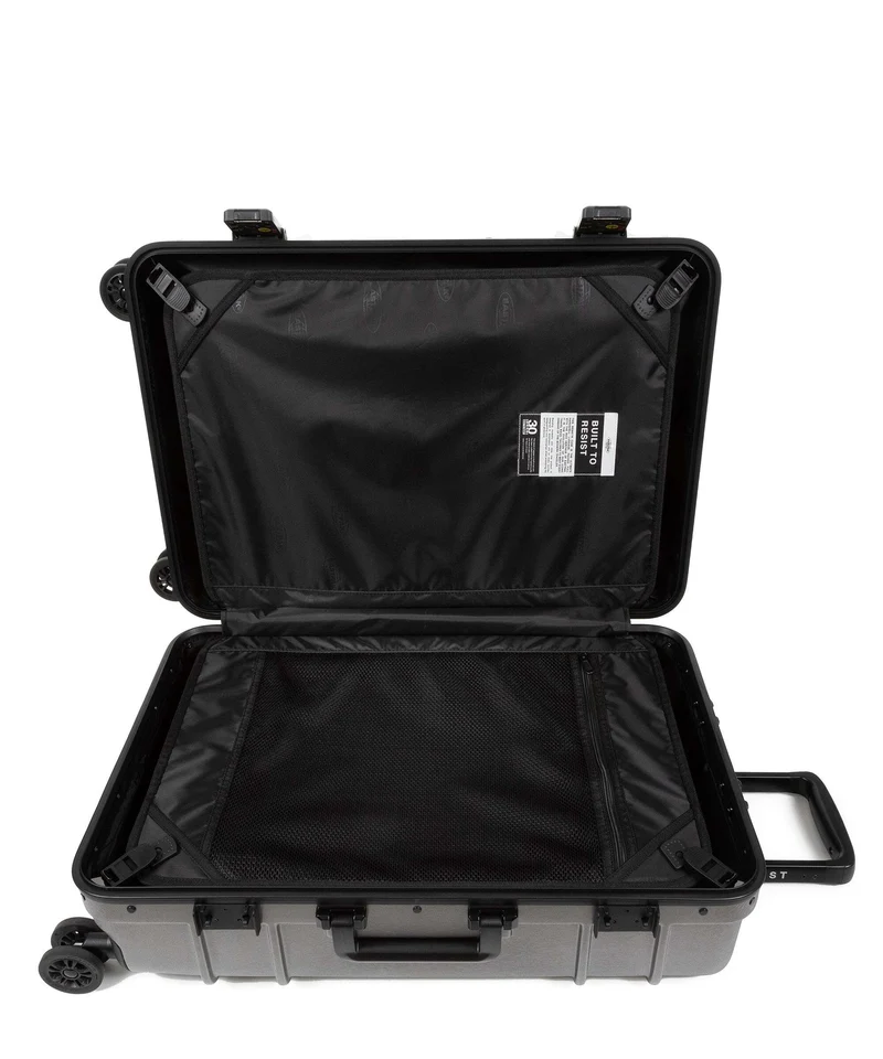 Eastpak Resist'R Case Valise 4 roues brushed metal