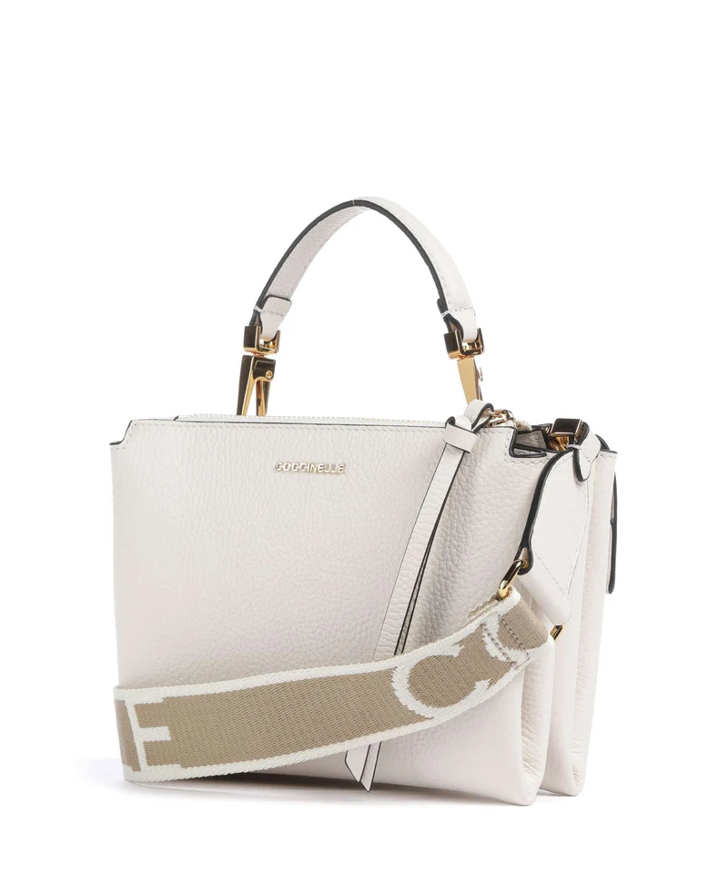 Coccinelle Arlettis Signature Sac bandoulière blanco