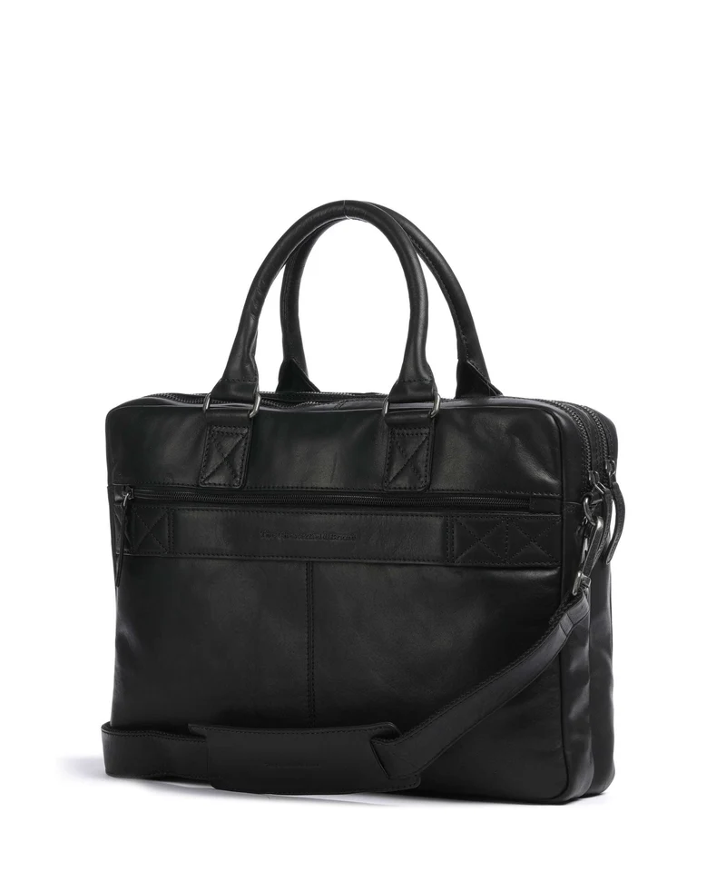 The Chesterfield Brand Wax Pull Up Cow Fabian Porte-document black